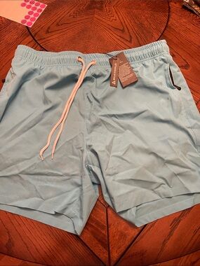 SILKWORLD Men's Swim Trunks with Compression Liner - XL (NWT)